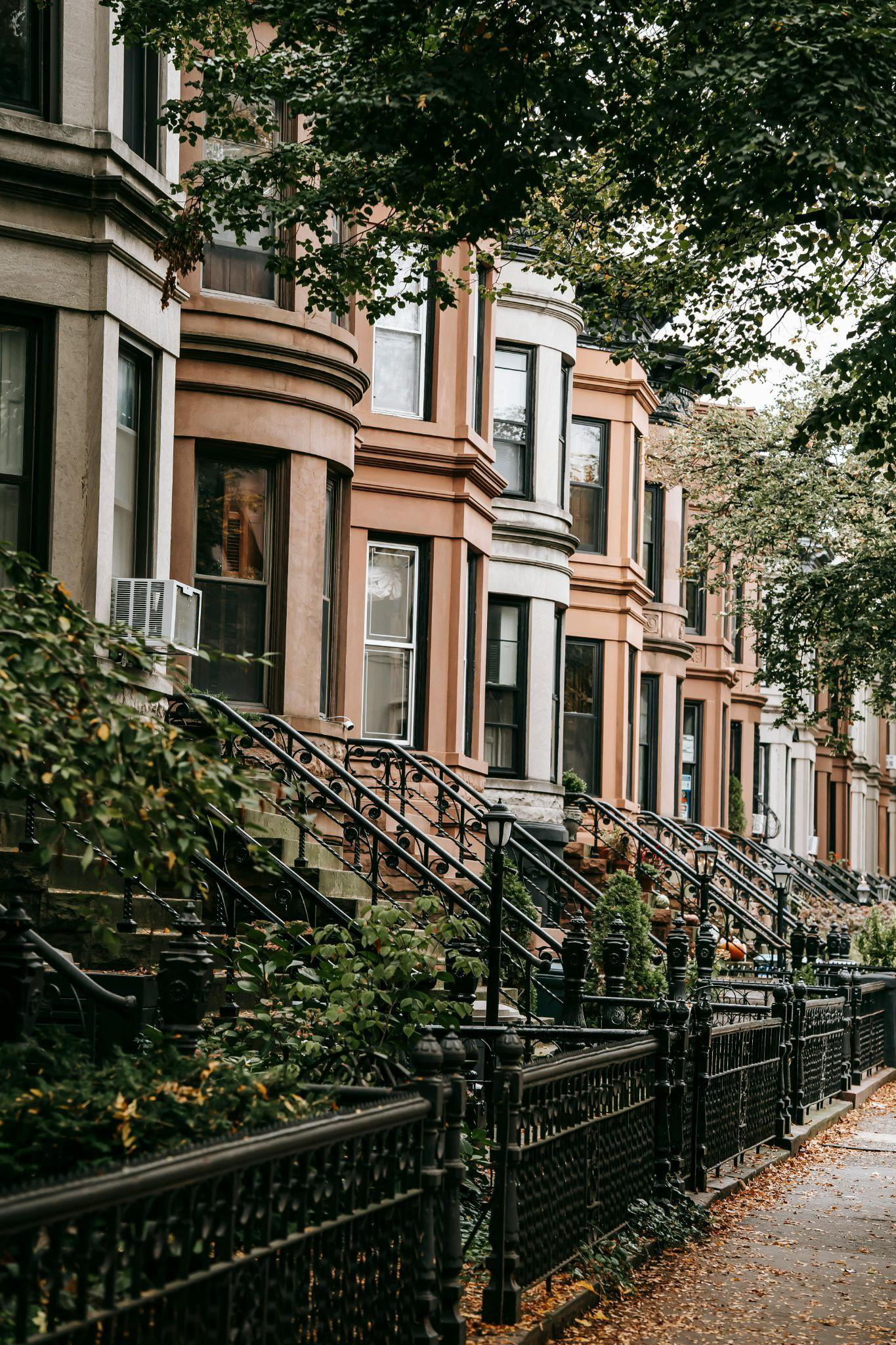 A modern brownstone building in Boston, MA.