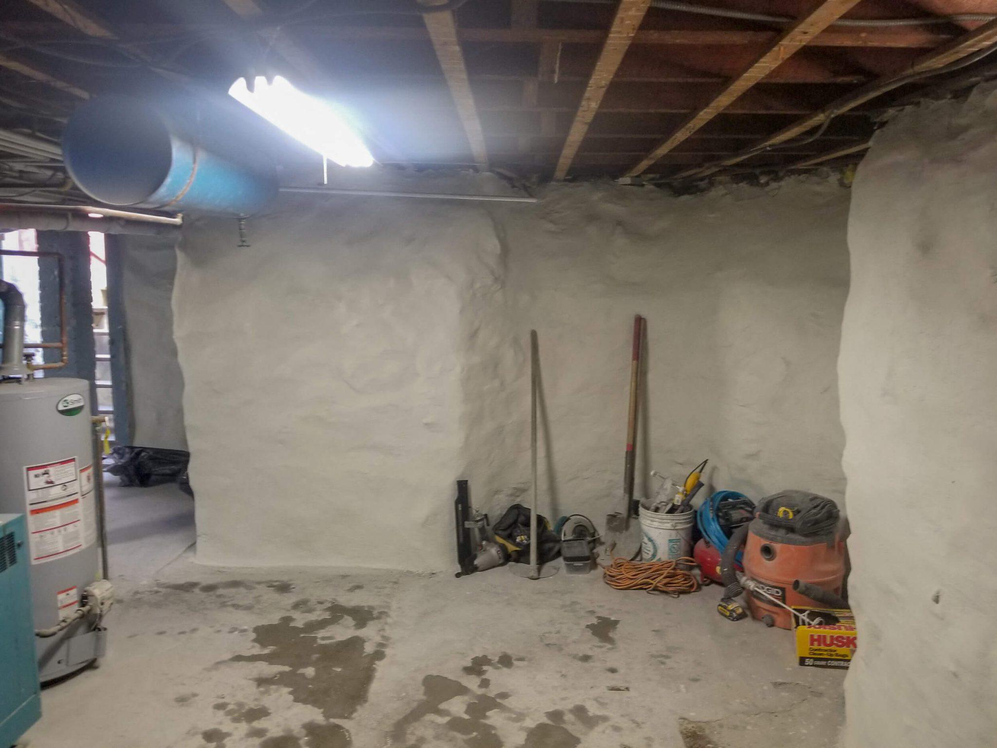 depiction of foundation waterproofing