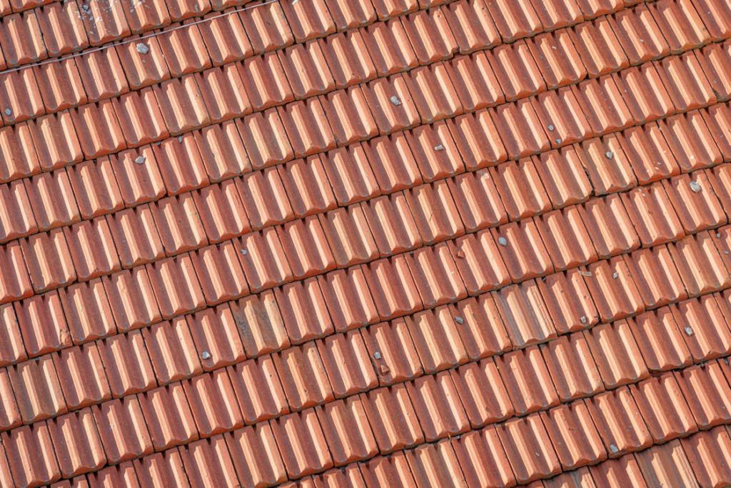 Roof tiles installed for waterproofing protection.