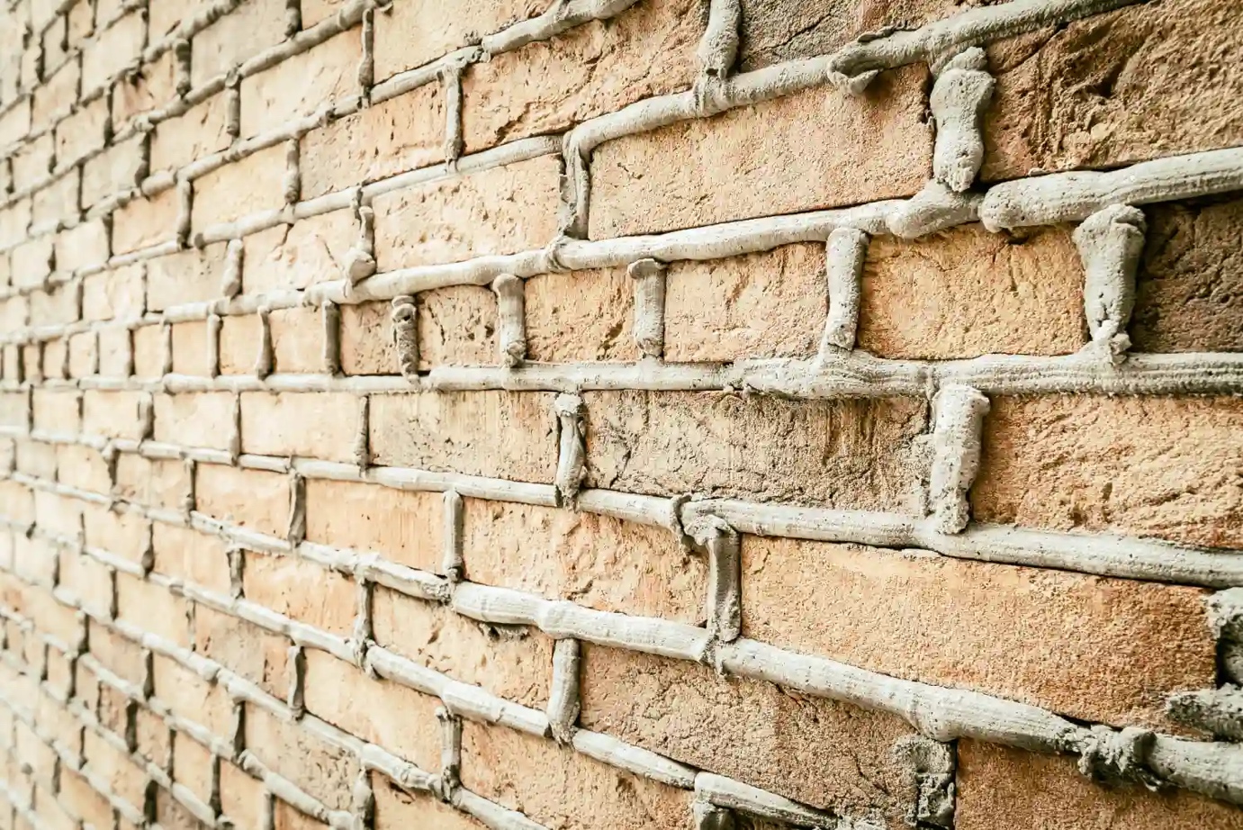 Repointing work for a strong wall