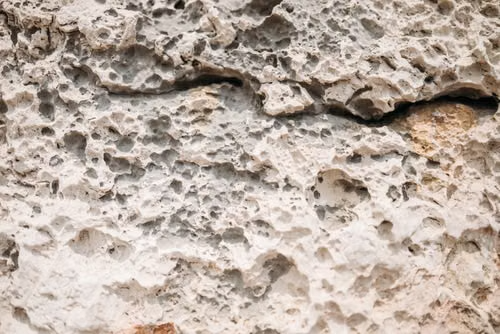 an eroded stone surface